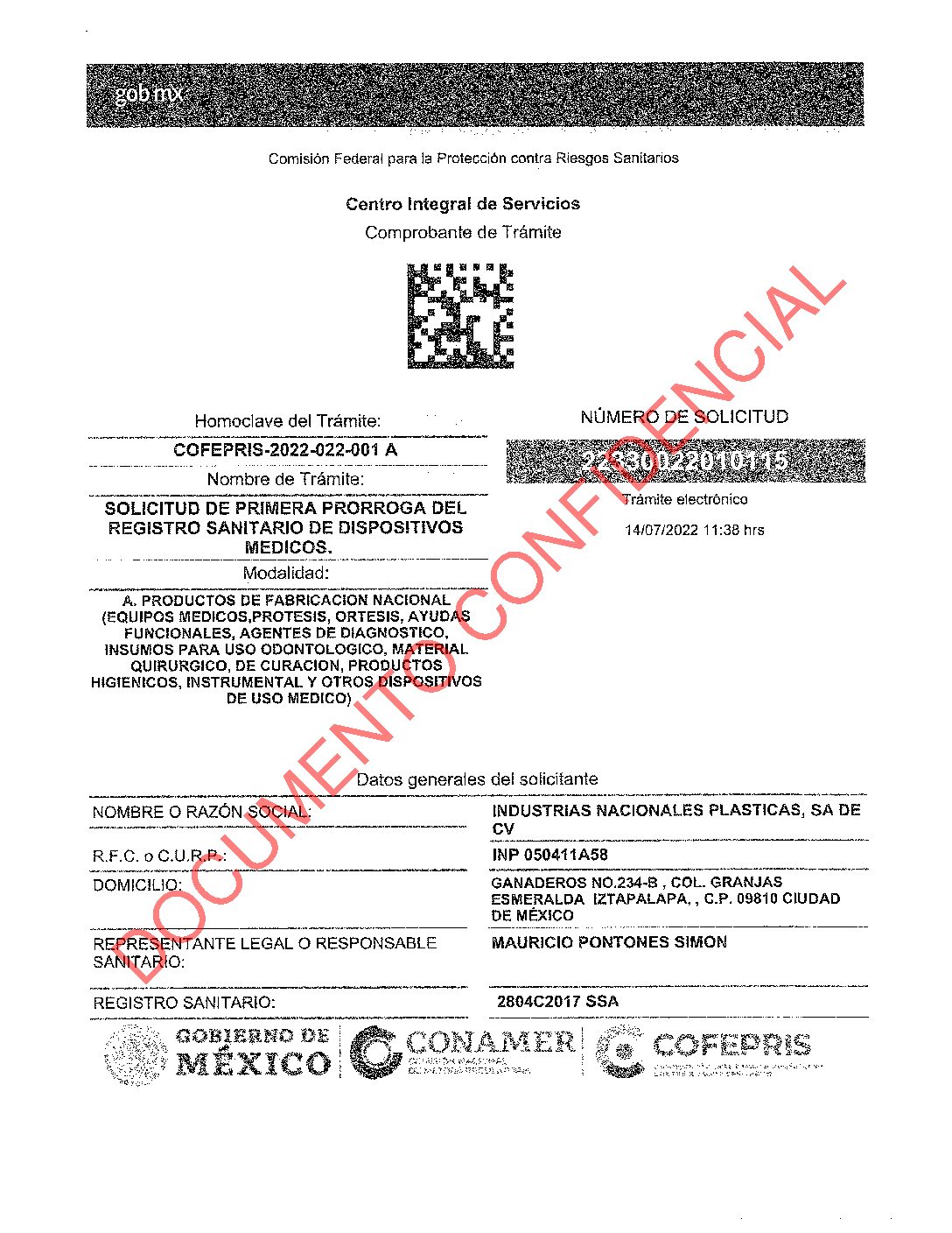 Registros Sanitarios Int V220 Medicapolarisweb 8758